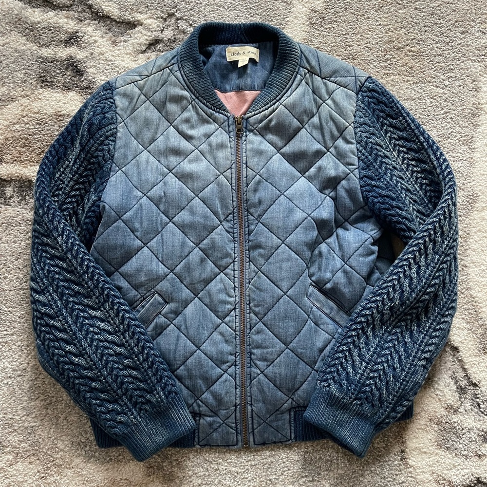 Denim Cloth & Stone bomber jacket